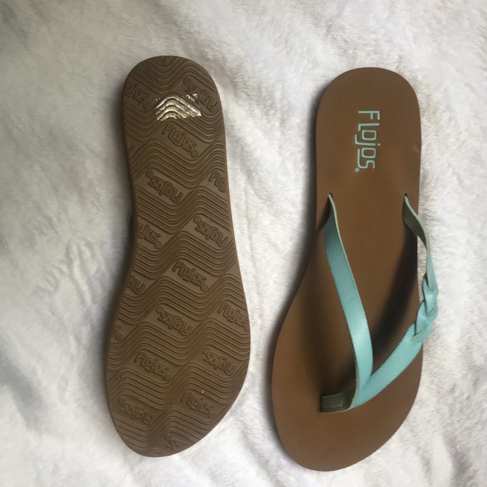 Flojos flipflops size 10
